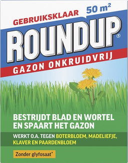 ROUNDUP® Gazon Onkruidvrij 1kg - Bestrijdt blad en wortel - Geschikt voor 50 m2