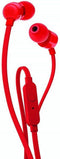 JBL T110 - In-ear oordopjes - JBL Pure Bass - Rood