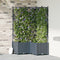 vidaXL - Tuinpot - met - Trellis - 3 - stuks - Lichtgrijs - 80x80x143 - cm