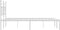 vidaXL - Bedframe - met - hoofdbord - metaal - wit - 160x200 - cm