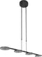 Steinhauer Turound - hanglamp - 4 lichtpunten - zwart - LED - 3512ZW