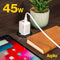 Aqiila Chargebird W2 - USB Stekker - 45W Power Delivery - 2x USB-C