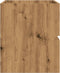 vidaXL - Wastafelkast - 90x38,5x45 - cm - bewerkt - hout - artisanaal - eikenkleur