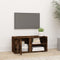 vidaXL - Tv-meubel - 80x31,5x36 - cm - bewerkt - hout - gerookt - eikenkleurig