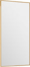 vidaXL - Deurspiegel - 30x60 - cm - glas - en - aluminium - goudkleurig