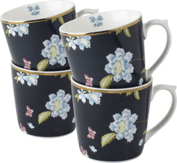Laura Ashley Heritage Collectables Mokken set van 4 - Geschenkset - Midnight - 32 cl.