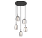 Trio Select Barret - Hanglamp - Ø48 cm - Verstelbaar tot 150 cm - Mat Zwart met Rookglas