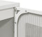 vidaXL - Hoge - kast - 68x39x111,5 - cm - staal - wit