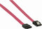 SATA Kabel - 1.5 Gbps - SATA 7-Pins Female - SATA 7-Pins Female - Vernikkeld - 0.50 m - Plat - PVC - Rood - Envelop