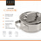 ELLE Gourmet - Kookpan RVS - Ø 16 cm - PFAS vrij - Vaatwasserbestendig - Inclusief deksel
