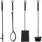 Gerei voor de haard DKD Home Decor Staal (19 x 19 x 70 cm)