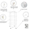 Brabantia HangOn Droogtoren - 30 m - Inklapbaar - White