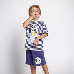 Pyjama "Bluey" French Terry short kids series 4 Jaar