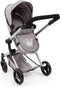Bayer Design Neo Vario - Combi Poppenwagen - Verstelbare duwstang - Grijs