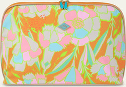 Oilily Chelsey - Toilettas - Dames - Met Spiegeltje - Waterdicht - Bruin - One size