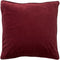 Dutch Decor FINN - Kussenhoes 60x60 cm - velvet - effen kleur - Merlot - rood - met rits