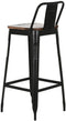 Kruk Home ESPRIT Zwart Hout Metaal 41 x 38 x 96 cm