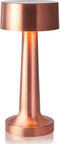 Luxus Draadloze Tafellamp Oplaadbaar - Sara - Rosé - 21cm - Decoratieve tafellamp - Tafellamp slaapkamer - Bureaulamp - LED - Touch - Dimbaar - Draadloos - Oplaadbaar