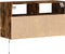 vidaXL - Tv-wandmeubel - met - LED-verlichting - 80x31x45 - cm - gerookt - eiken