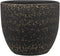 Ter Steege Plantenpot/Bloempot Lava Stone - zwart - D21 x H19 cm - binnen