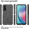 iMoshion Hoesje Geschikt voor Samsung Galaxy A25 Hoesje Siliconen - iMoshion Rugged Shield Backcover - Zwart