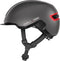 Abus HUD-Y - Fietshelm - LED Achterlicht - Grijs - Maat L (57-61 cm)