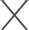 vidaXL - Eettafelpoten - 2 - st - X-vormig - 80x(72-73) - cm - staal - antraciet