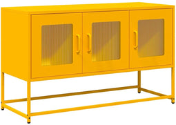 vidaXL - Tv-meubel - 100,5x39x60,5 - cm - koudgewalst - staal - mosterdgeel