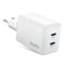 Aqiila Chargebird W2 - USB Stekker - 45W Power Delivery - 2x USB-C