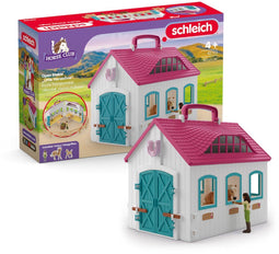 Schleich Horse Club - Open stal Klein hoefijzer - Inclusief accessoires en figuur