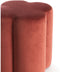 Light & Living Poef Nalani - Bordeaux - 38x38x45cm - Modern