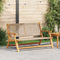vidaXL - Tuinbank - Beige - 122x76x73,5 - cm - Massief - acaciahout