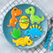 Dinosaurus koekjessnijset, 10 stuks Dino koekjessnijders, roestvrijstalen koekjessnijders, brood en groenten, kinderbroodsnijders, kinderen voor doe-het-zelf fondant, deeg, gebak, cake, dinosaurus ver