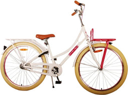 Volare Excellent Kinderfiets - Stadsfiets - Handrem en terugtraprem - Wit