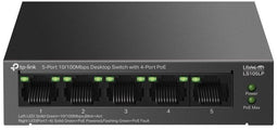 TP-Link LS105P - Unmanaged Switch - 5x RJ-45 100Mbps - 4x PoE (802.3af) - PoE-budget 41W