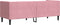 vidaXL - Driezitsbank - Chesterfield-stijl - met - bolsters - fluweel - roze