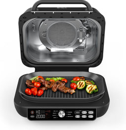 Ninja Foodi AG651EU Pro - Multifunctionele Grill - 7 Kookfuncties - Inclusief Extra Plancha Grillplaat en Braadthermometer