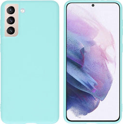 iMoshion Hoesje Geschikt voor Samsung Galaxy S21 Plus Hoesje Siliconen - iMoshion Color Backcover - Mintgroen