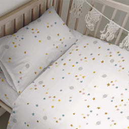 Happy Friday Duvet cover set 2 pieces Saturn 115x145 cm (Cot bed) Multicolor
