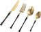 PTMD Delicious Bestek - 27 x 19 x 7 cm - 24 stuks - Ijzer - Goud/zwart