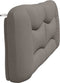 vidaXL - Hoofdbordkussen - 200 - cm - stof - taupe