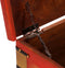 vidaXL - Opbergkist - 110x40x40 - cm - massief - acaciahout - rood