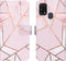 iMoshion Hoesje Geschikt voor Samsung Galaxy M31 Hoesje Met Pasjeshouder - iMoshion Design Softcase Bookcase - Goud / Roze / Pink Graphic