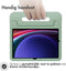 Accezz Kidsproof Backcover - Handvat - Samsung Galaxy Tab S9 / Tab S9 FE - Olijfgroen
