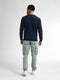 Petrol Industries - Heren Logo Sweater Seaviewpark - Blauw - Maat XXL