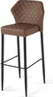 Louis Stapelbare barkruk cognac, Kunstleder, brandvertragend - SET VAN 2