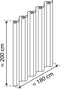 Eisl Douchegordijn Met Golf 200X180X0,2 cm Wit