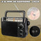 Retekess TR604 - Draagbare Radio - AM/FM - Zwart