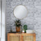 vidaXL - Vliesbehang - 3D - steen-look - 10x0,53 - m - lichtgrijs