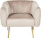 Fauteuil LACONIA Fluweel Taupe